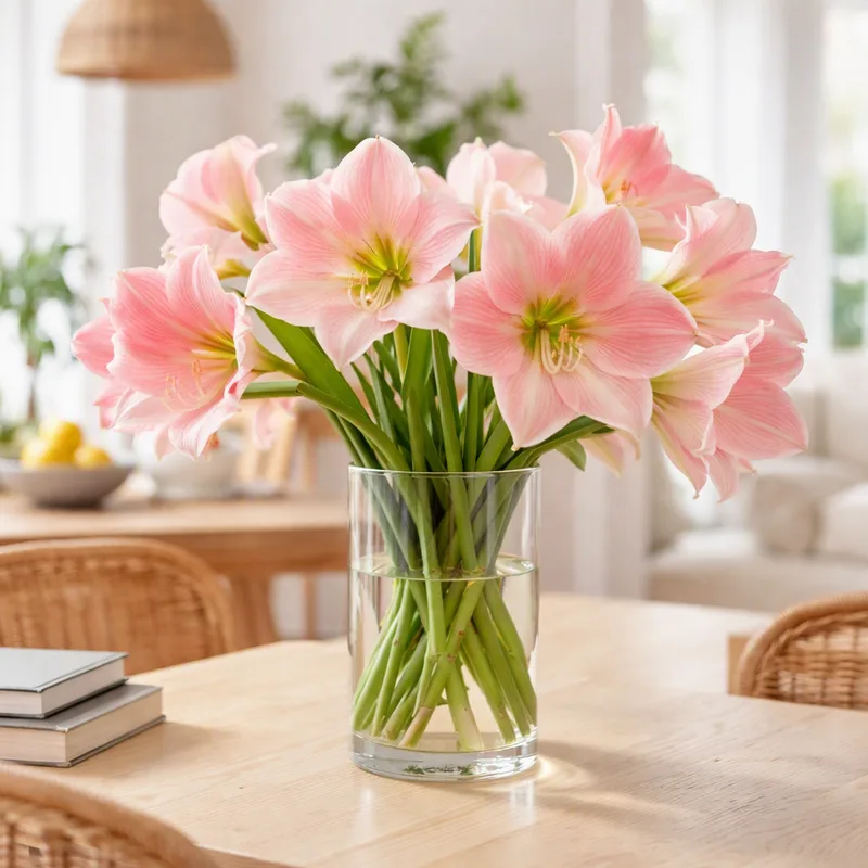 Amaryllis - rosa - billede 2