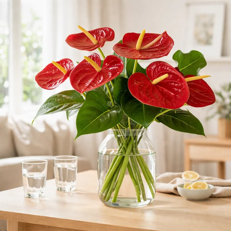 Anthurium (flamingoblomst) - klassisk - billede 2