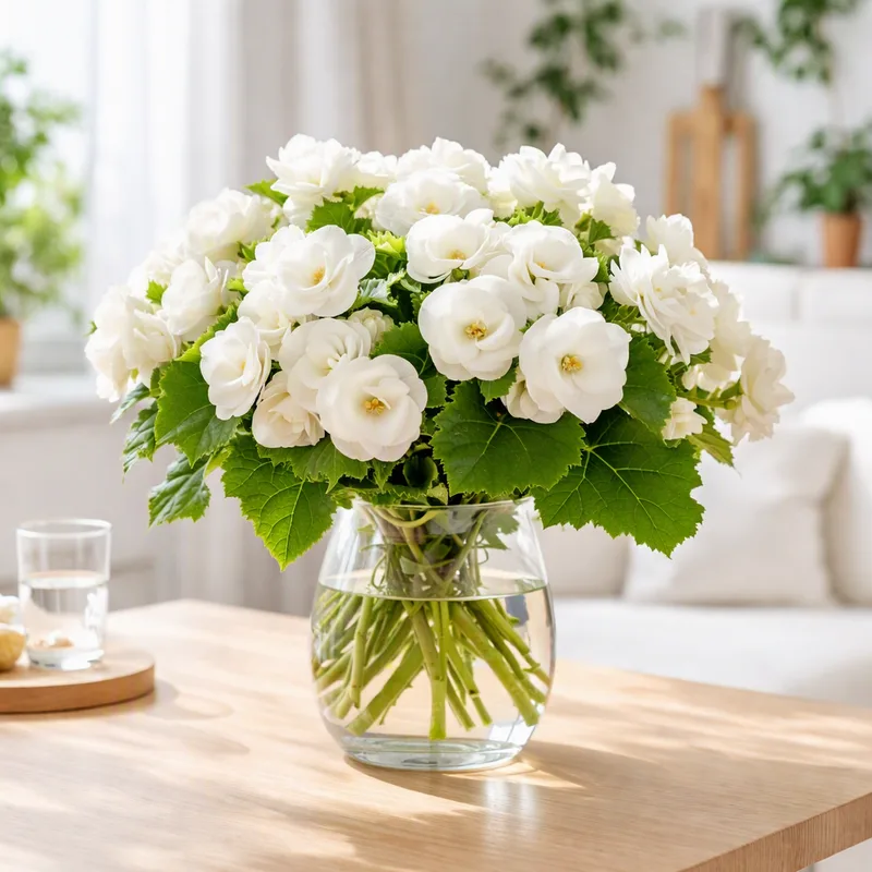 Begonia - hvid - billede 2