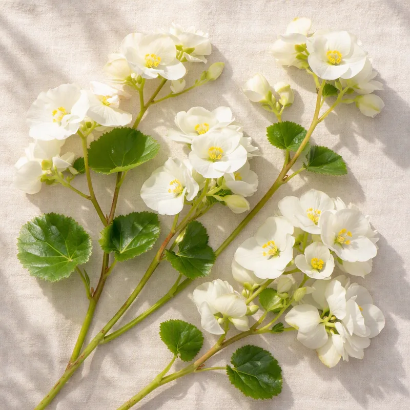 Begonia - hvid - billede 4