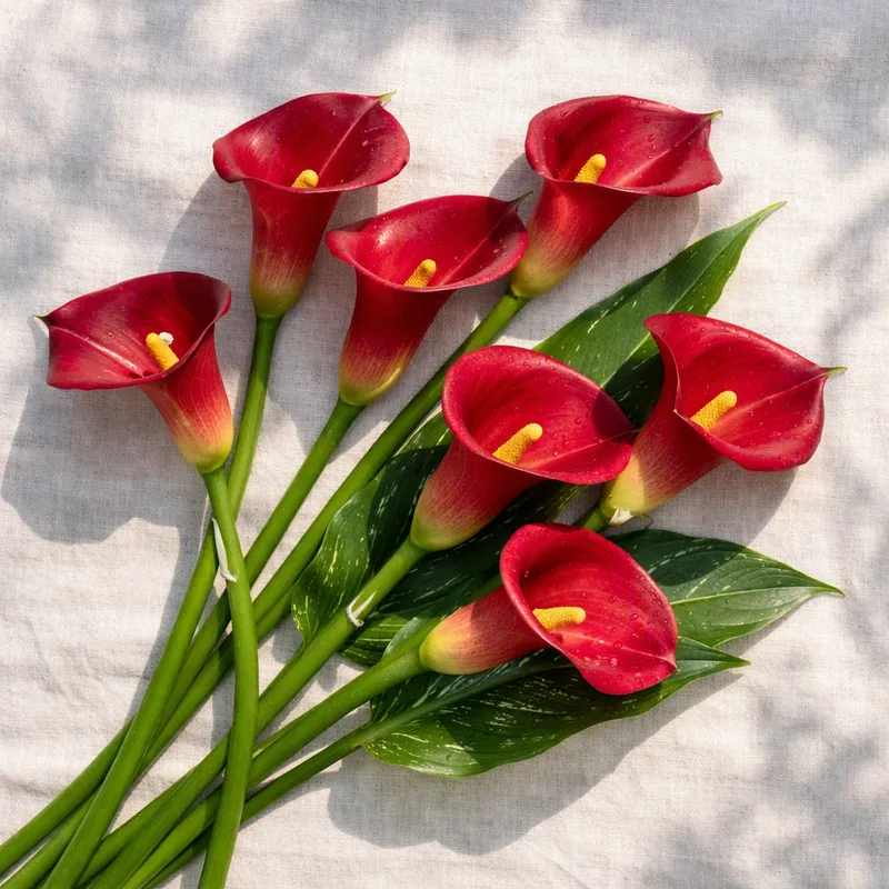 Kalla (calla) - rød - billede 4