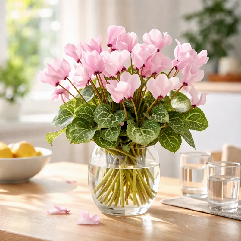 Cyklamen - rosa - billede 2