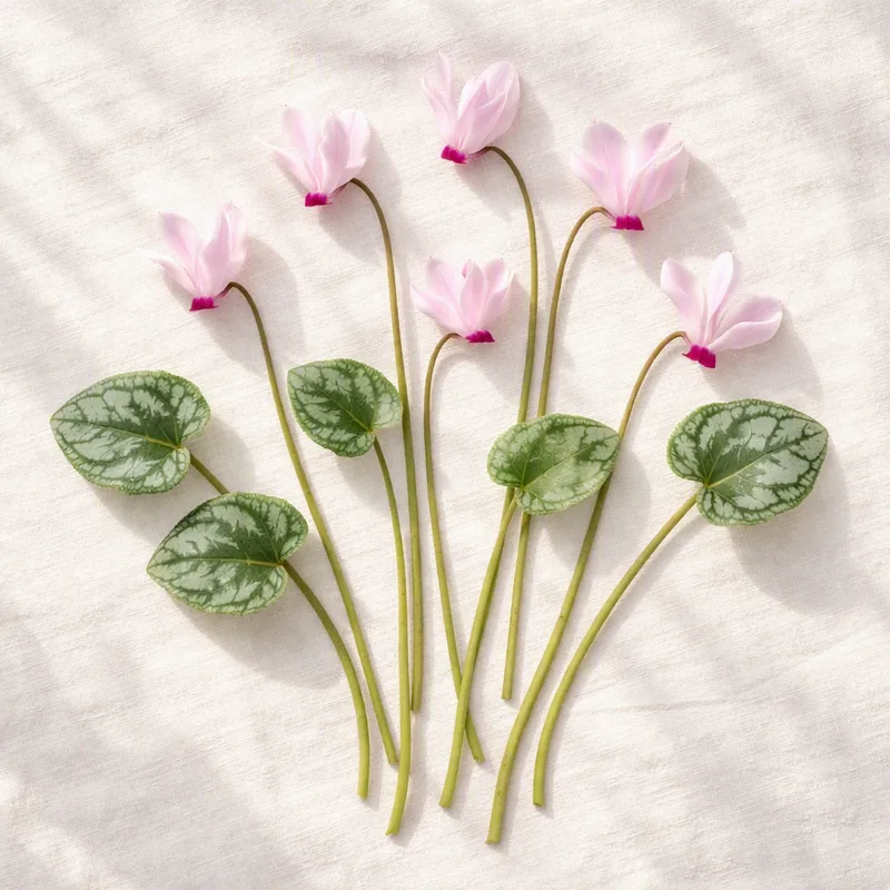 Cyklamen - rosa - billede 4