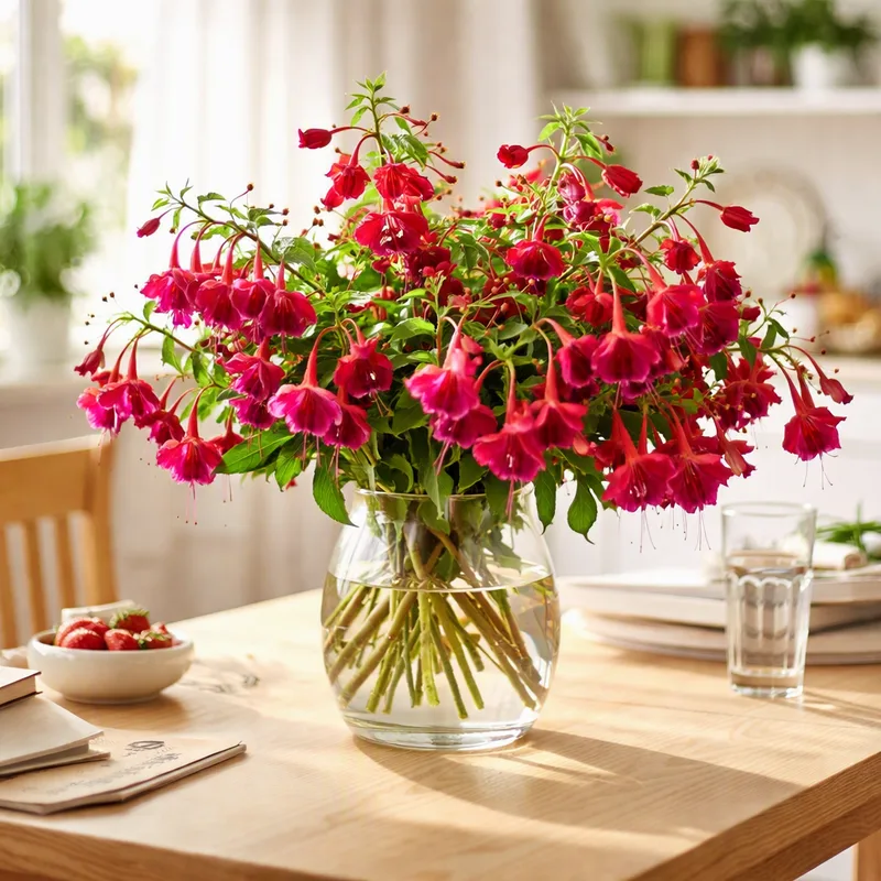 Fuchsia - rød - billede 2