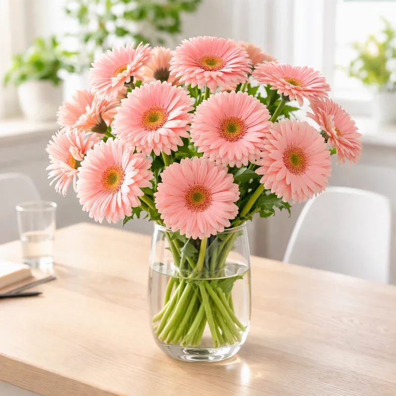 Gerbera - rosa - billede 2