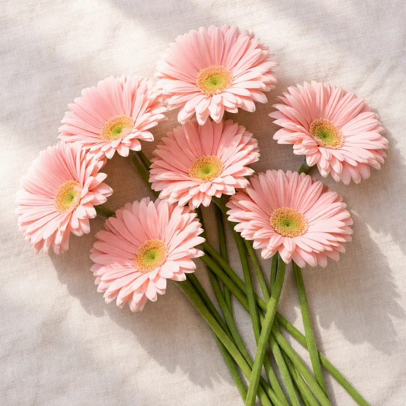 Gerbera - rosa - billede 4