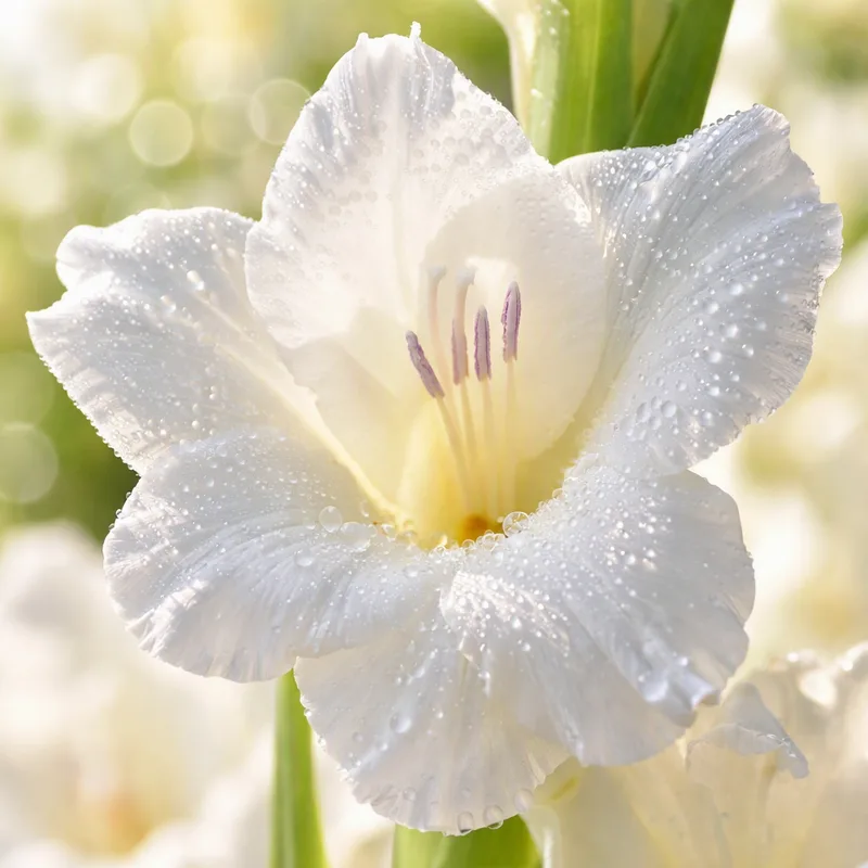 Gladiolus - hvid