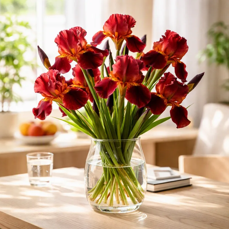 Iris - rød - billede 2