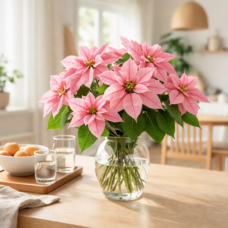Julestjerne - rosa - billede 2