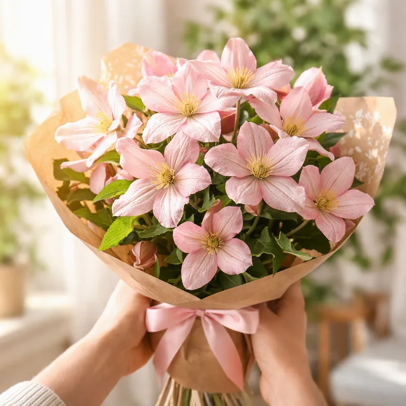 Klematis - rosa - billede 3