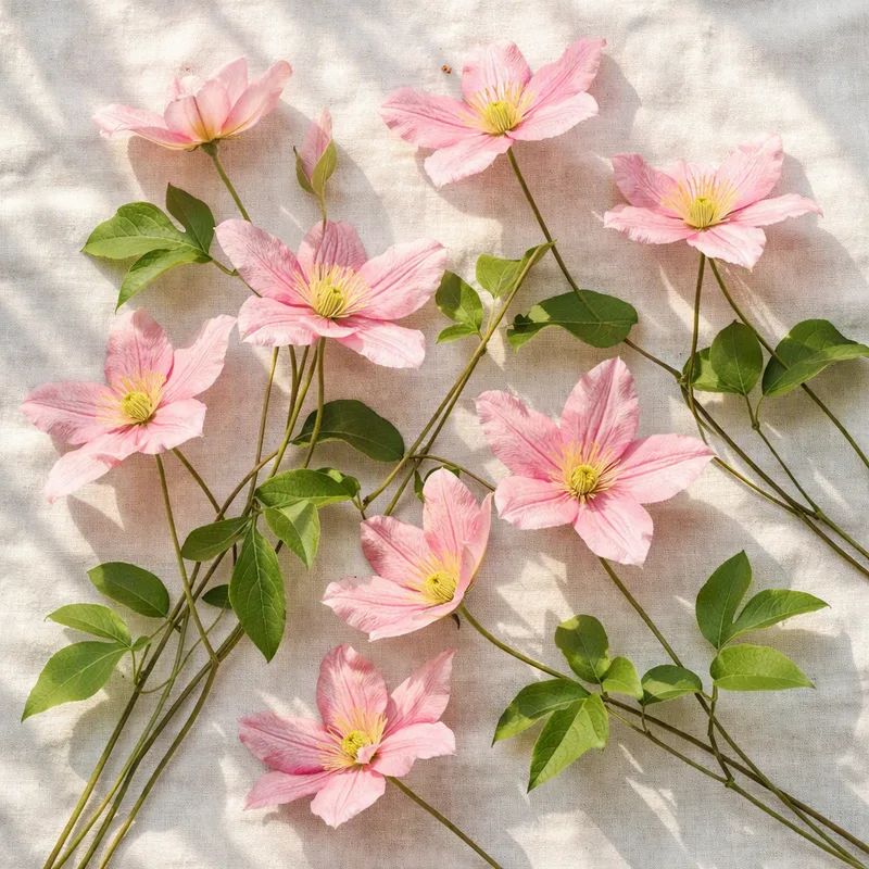 Klematis - rosa - billede 4