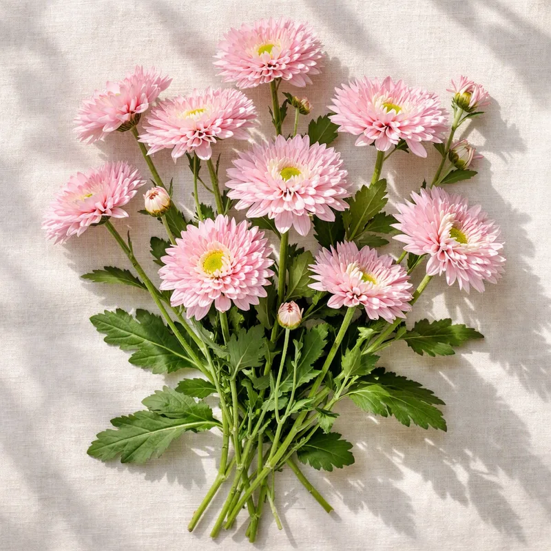Krysantemum - rosa - billede 4