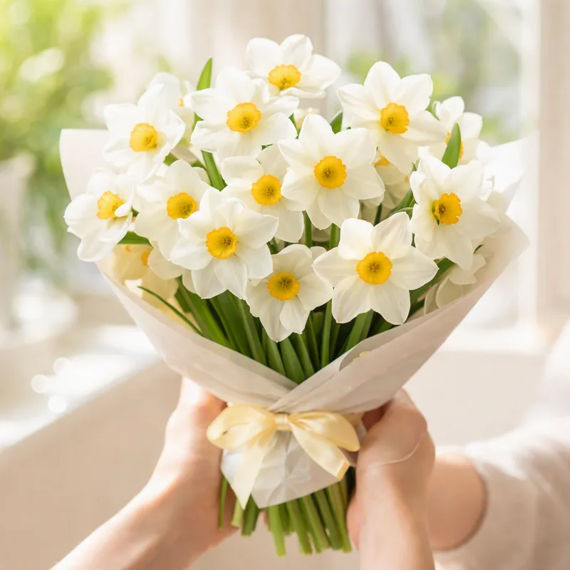 Narcis - hvid - billede 3