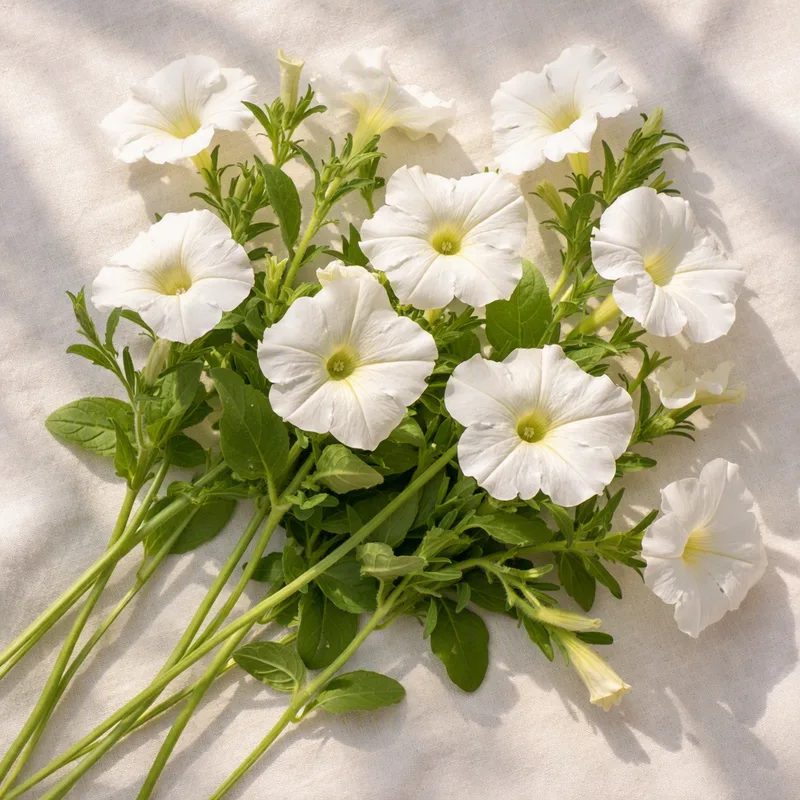 Petunia - hvid - billede 4