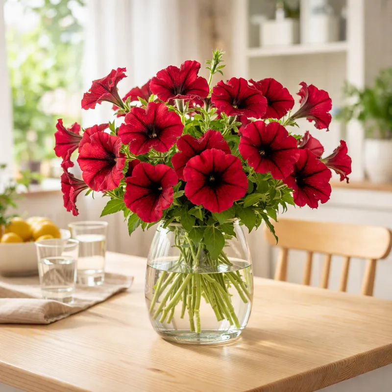 Petunia - rød - billede 2