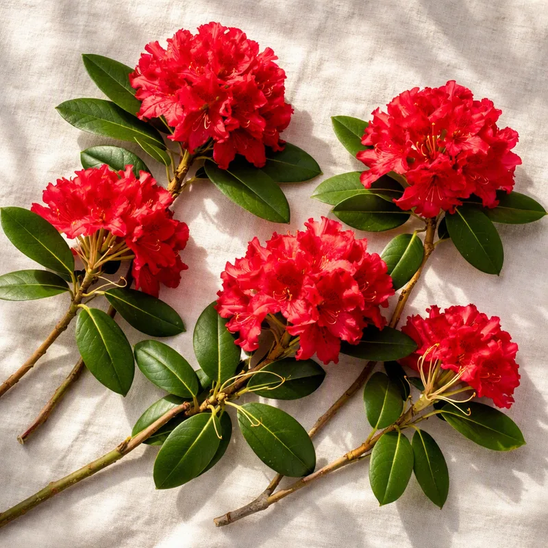 Rhododendron - rød - billede 4