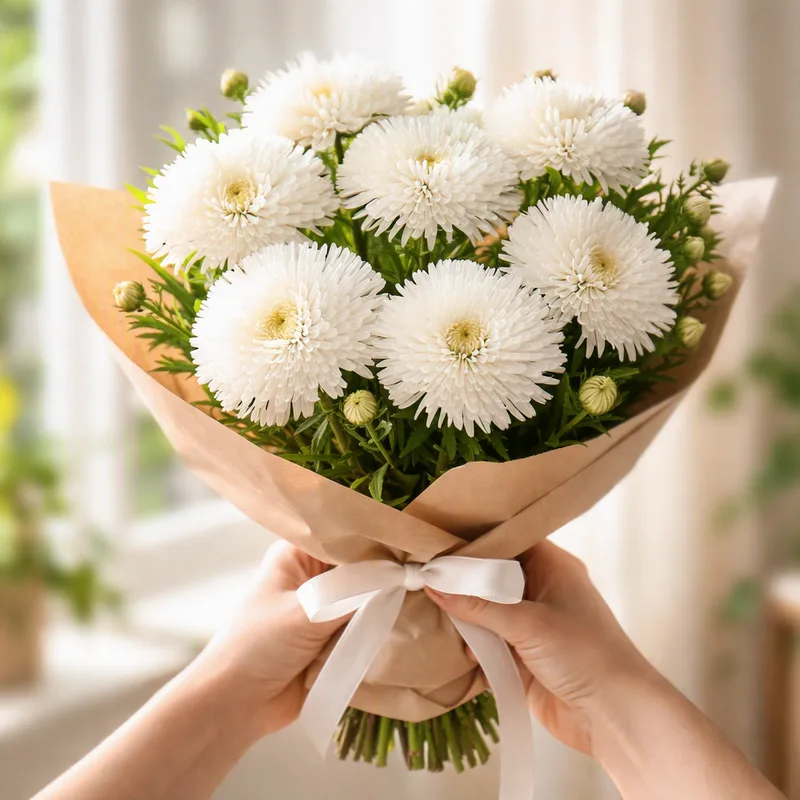 Sommerasters - hvid - billede 3